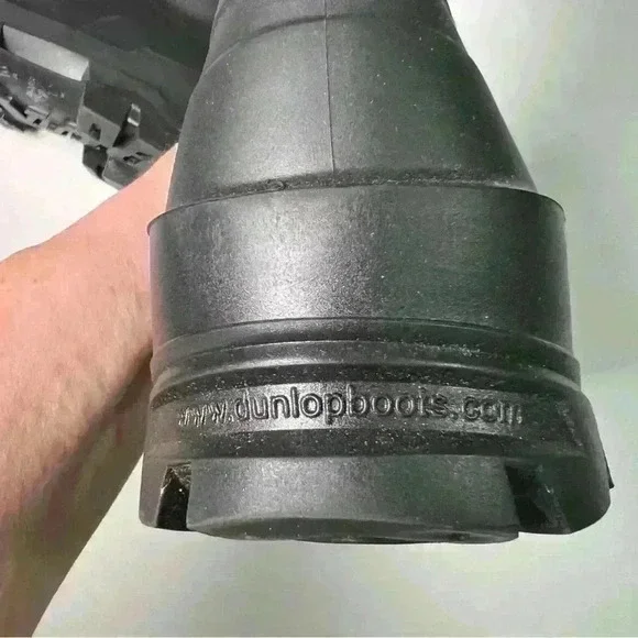 COPY - Dunlop Safety Steel Toe PVC Boots, M10 W12 Black (868-8677600.12) new nb - Picture 4 of 8